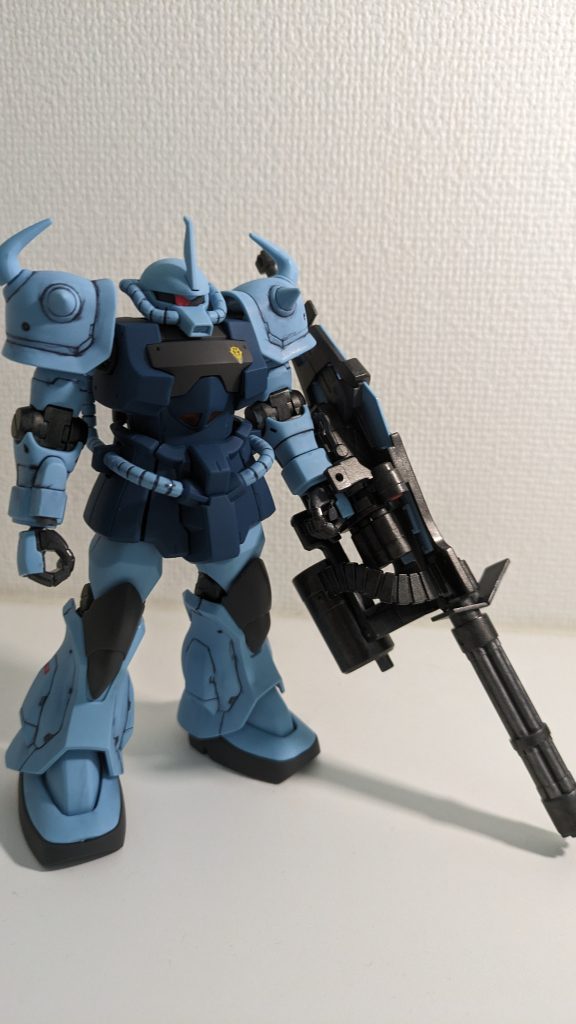 今回やったこと部分塗装筆塗りガンダムマーカーエアブラシシステム合わせ目消しスジボリ墨入れデカール貼りトップコート（つや消し）