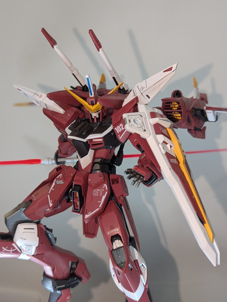 細かい所ですが、MGエールストライクを作ってからエンジン内部の塗り分けをするのが楽しくなりました。ご覧頂いた方、励みになるのでぜひイイネやコメントお待ちしてます！！ 次は何を仕上げようかしら、、、、、