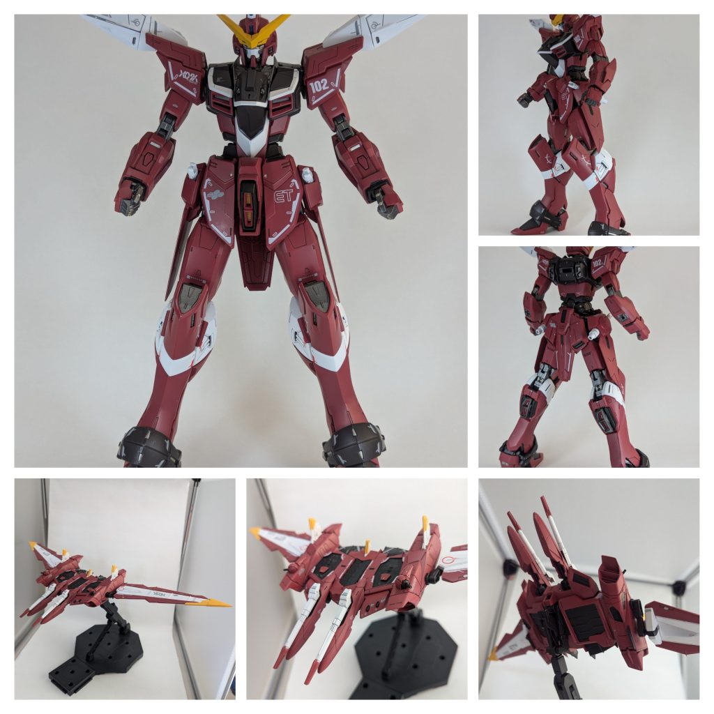 素体写真では寂しく見えるけど実物は格好良いです。脛を両断してプラ板で4mm延長。その他がアンバランスになるので、各部ディテールアップを施しました。脹脛が寂しくなったけど特に思いつかなかったのでパテ盛りしてストレートな形にして進めました。プラ板で厚みを出したり、装甲を追加作成したり！