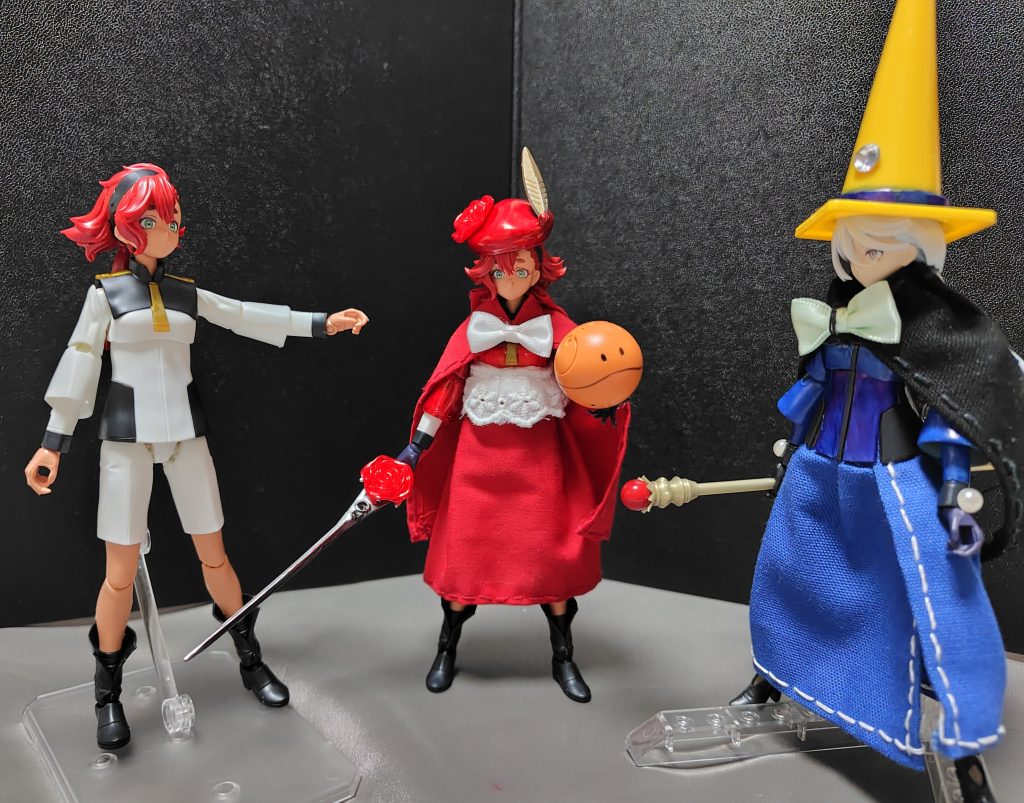 スレッタ「ミオリネさん、私も新しい学科のモデルとして選ばれました！」ミオリネ「赤魔道師ねぇ……初代の頃は強かったけど、暫くは弱くされてしまい冷遇されてたのよね。」スレッタ「FF3や5ぐらいまでは弱体化されてたけど、現在は大分調整されているみたいですよ。」※FC版のFF3が最弱になっているが、愛があればまだ使えるレベルである。 