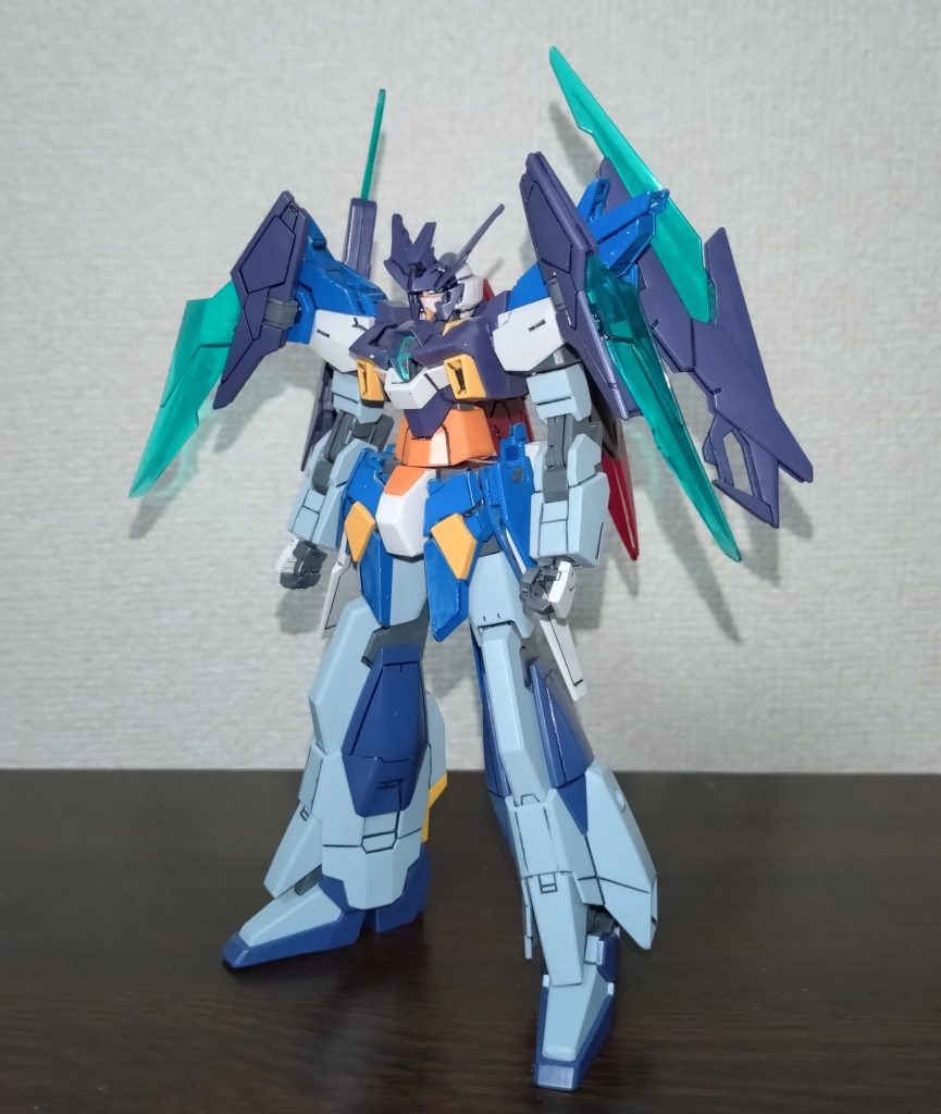 太腿の部分だけ後にウイングゼロ炎の物に差し替えてます  