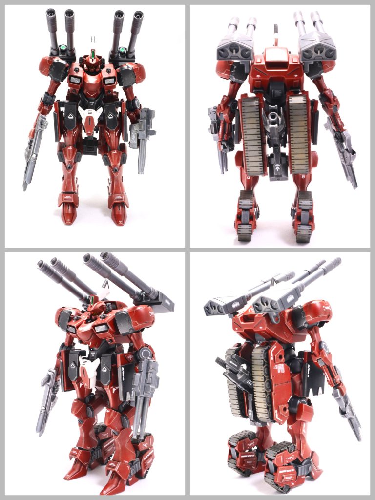 MS形態を各アングルから。タンクのパーツは、30MMです。