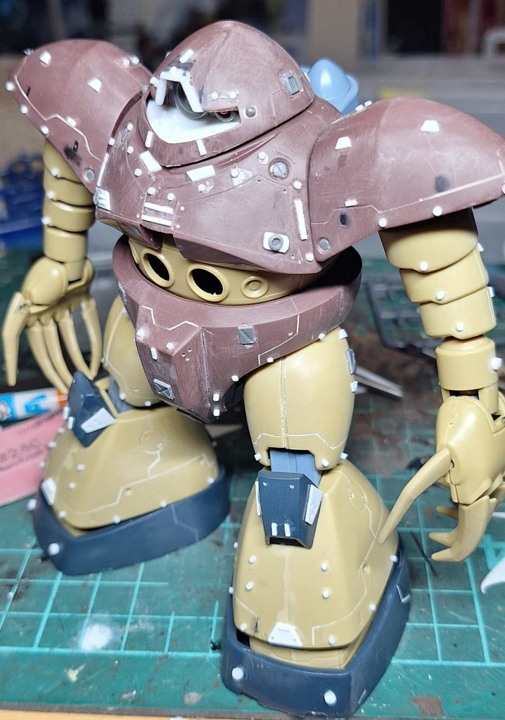 ディテールアップしてからの塗装前