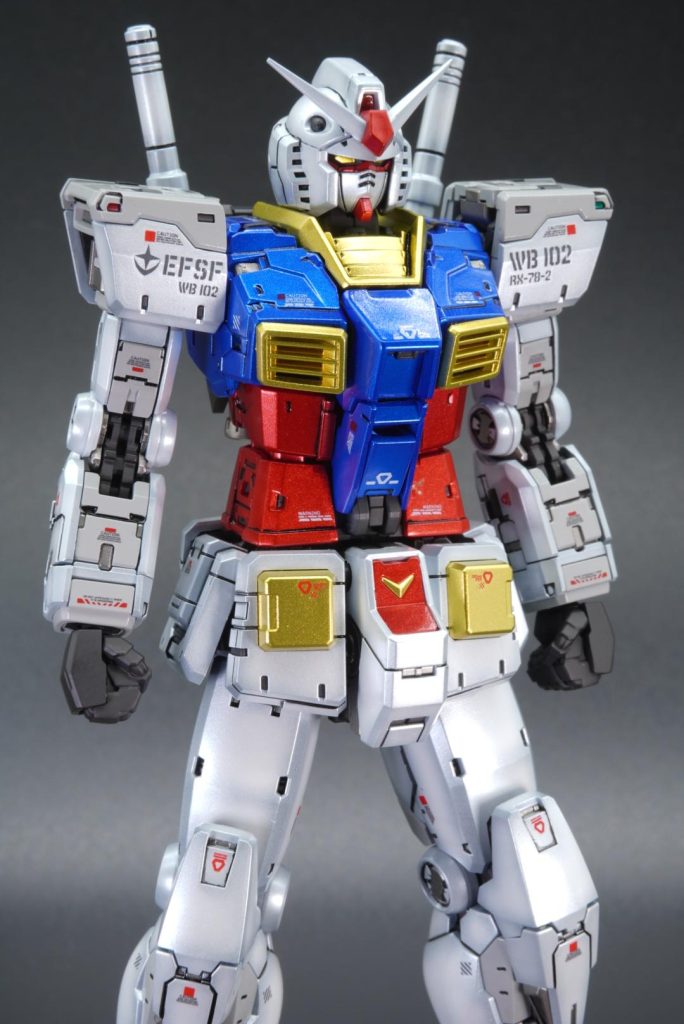 RGで各パーツが小さいので、グラデにするのが大変でした。