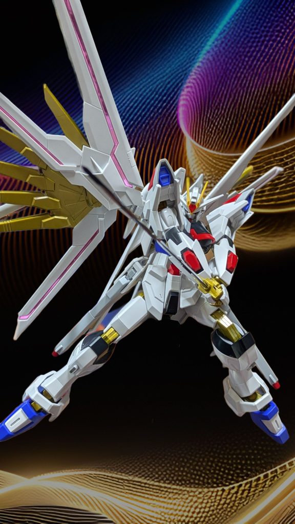 フツノミタマを両手でパース！例の二刀流の構えは個人的にダサいので今回は無しでw