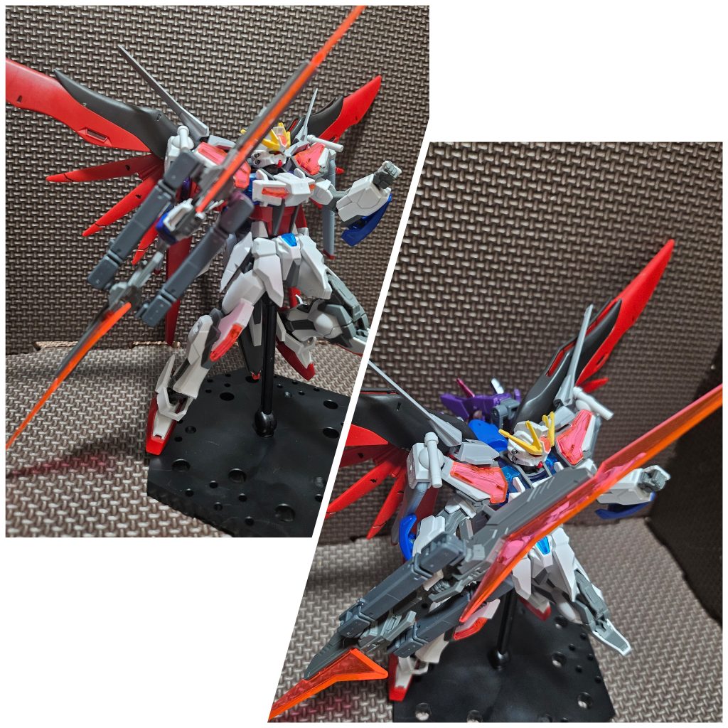 専用大型マルチウェポンを装備。大剣、ランス、弓、ライフルモードと多様に変形可能。