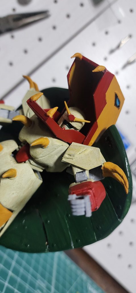 まだスミイレとトップコートがまだ　尻尾完成までに塗り直しもしないと