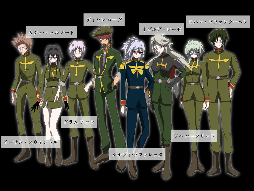 登場キャラジオンサイドアンタレス隊のメンバーはみんな主要キャラです!ジオンは他にもキャラクターを出す予定でもしかしたら前の投稿で名前だけのキャラも新たに出るかも!