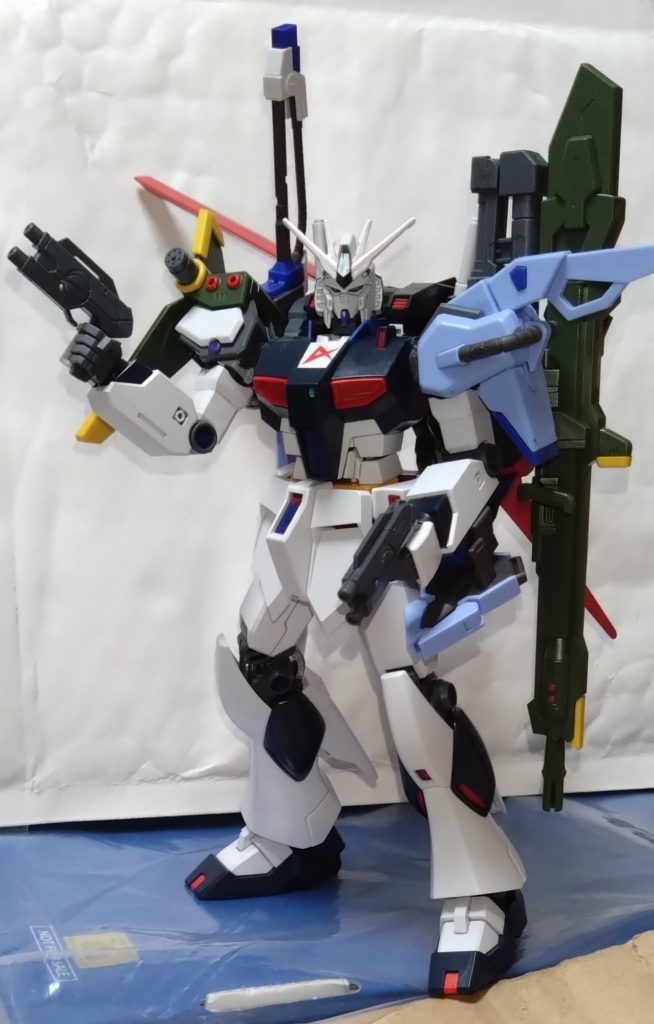 では、本日はここまで。νガンダムにパーフェクトストライクの装備を加える、誰が想像したか。またしてもオリジナリティ溢れるガンダムが生まれました。 次回は何を投稿するかは考えていませんが、気長に考えます。さて、次回も宜しくお願いします！