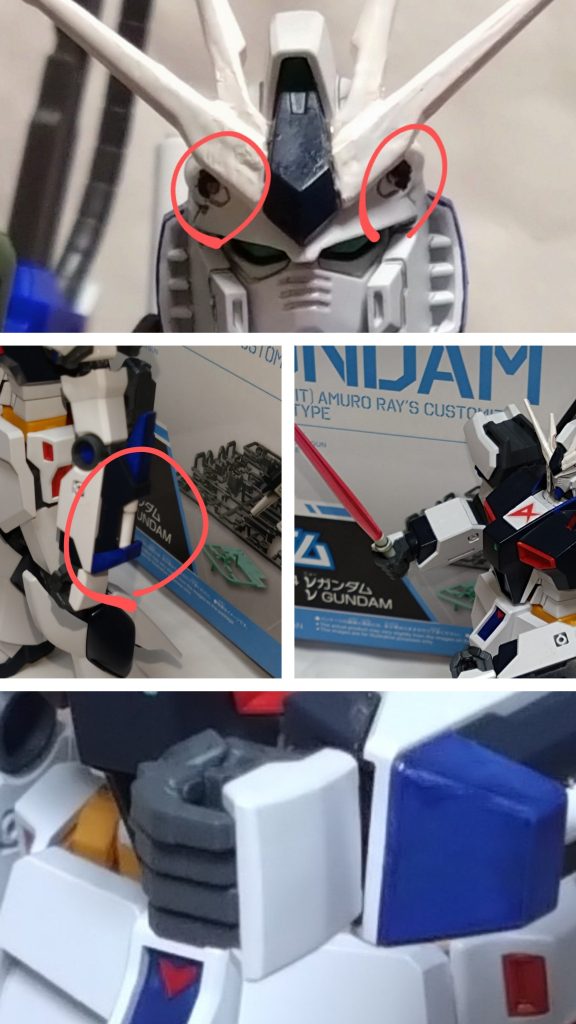 頭部バルカン砲頭部に内臓された機関砲。 ビームサーベル左腕に隠された予備のビームサーベル。 ダミーバルーン発射機νガンダムのハンド部分に搭載されたダミーバルーンの発射装置。バルーンに機雷を仕掛けることも可能。