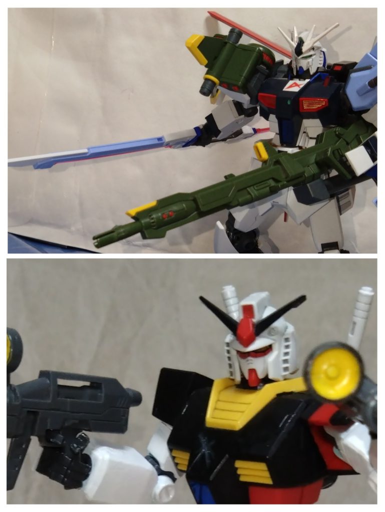 ν−Hガンダムは次々と敵コピーズを撃破していく。時にはビームランチャーのアグニを使用。シールドで防ぐ敵も貫通し、破壊していく。 そんなハーメスの前に、あるガンダムが突如として現れる。ハーメスを迎えに来た者であった…。 「アルカ・アドニス！GRガンダム、行く！」 「小隊長君！？」 ギャザーロード隊のアルカ、ハーメスの援護を行う。２人のガンダムは一時合流し、互いに背中を合わせる。