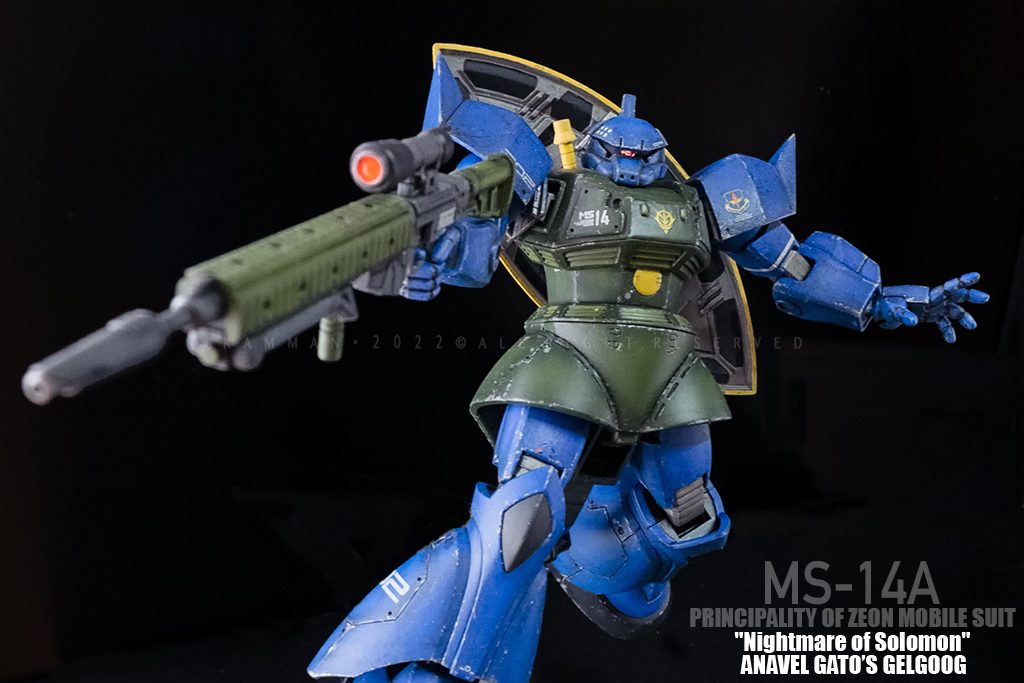 MS-14A ガトー専用ゲルググ (2022完成) 全筆塗 !–5枚目/制作者：Kamman