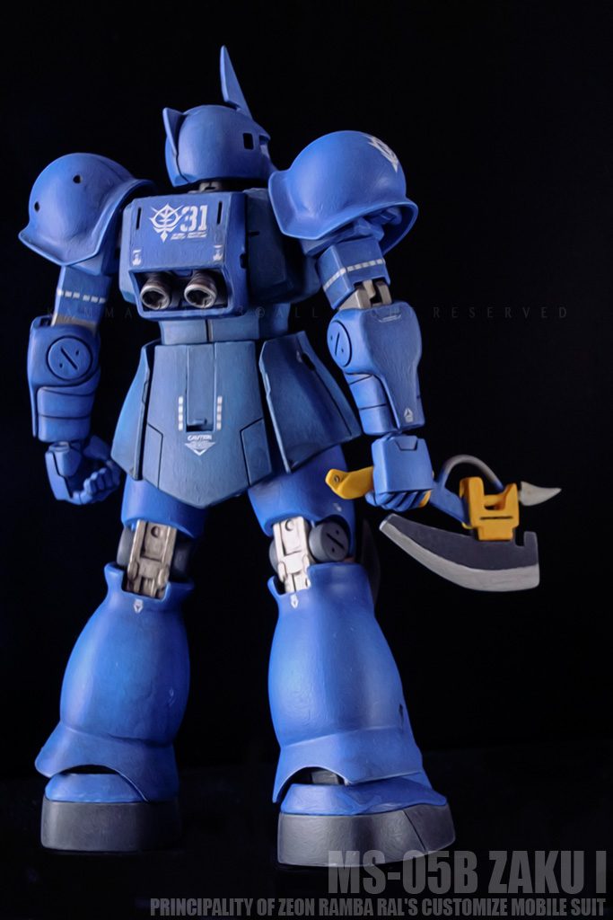 HGUC MS-05B ザク I (ランバラル専用機)–3枚目/制作者：Kamman