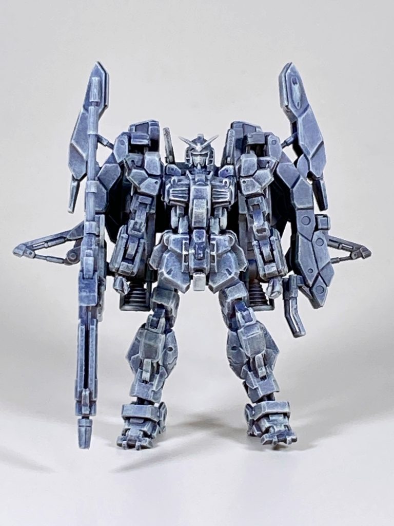 下地のドライブラシ後