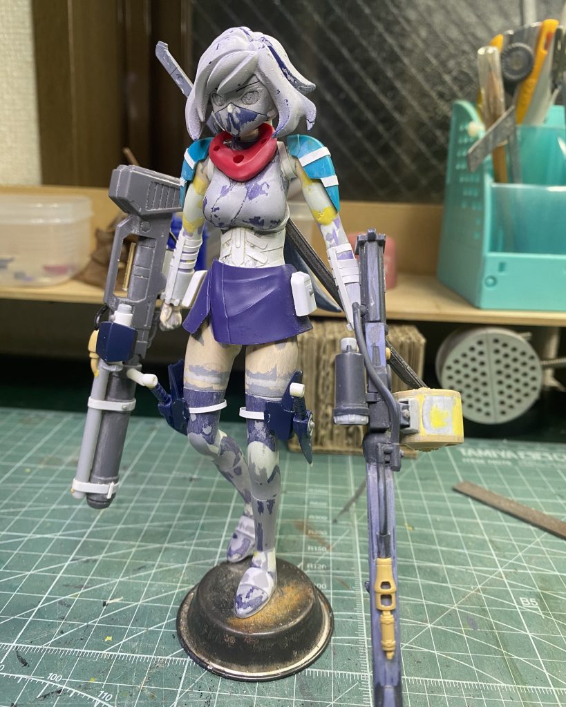 ここまで来たらもう少しです何とか形になって良かったですブログもやってるので気が向いたら見てやって下さい【ガデム】ダイバーアヤメ製作記 | ザクから始めるプラモ生活 (ameblo.jp)