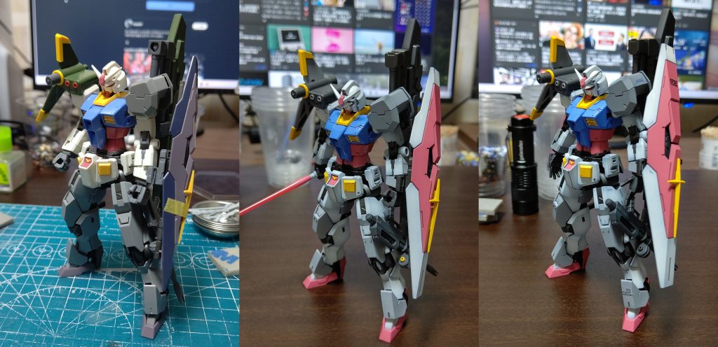 ビヨンドグローバルの配色を踏襲。淡い色味のトリコロールカラー塗装は初めてだったので新鮮でした。