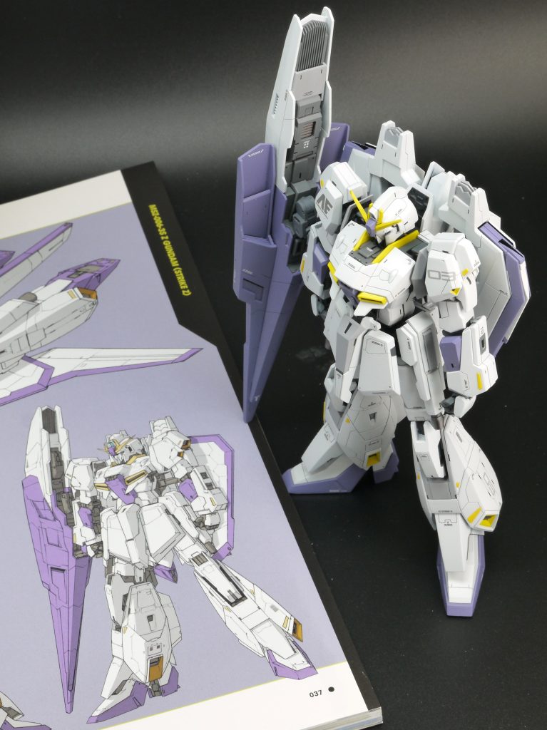 GUNSTAにストライクゼータの作品はあまり多くないようですね。ちょっと高かったですが、このために古本のマスターアーカイブを購入しました。アーティファクト、HG、と来たら次はMGですね。いつかトライする、かもしれません。次は1/100でMSV機をつくろうと思っています。ご覧いただき、ありがとうございました。