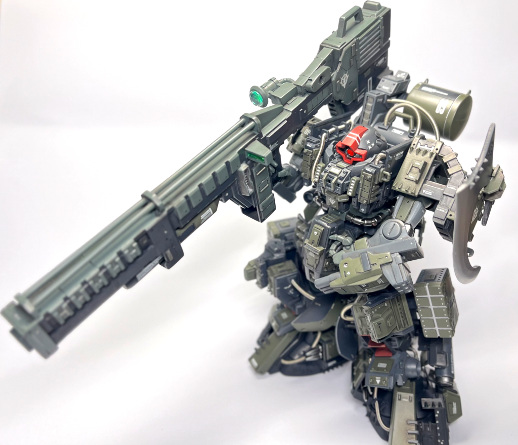 メインカラーはグリーンとグレー