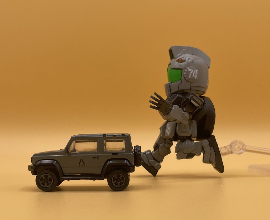 かけっこ。キャンプ場まで よ～いどん！かわいい