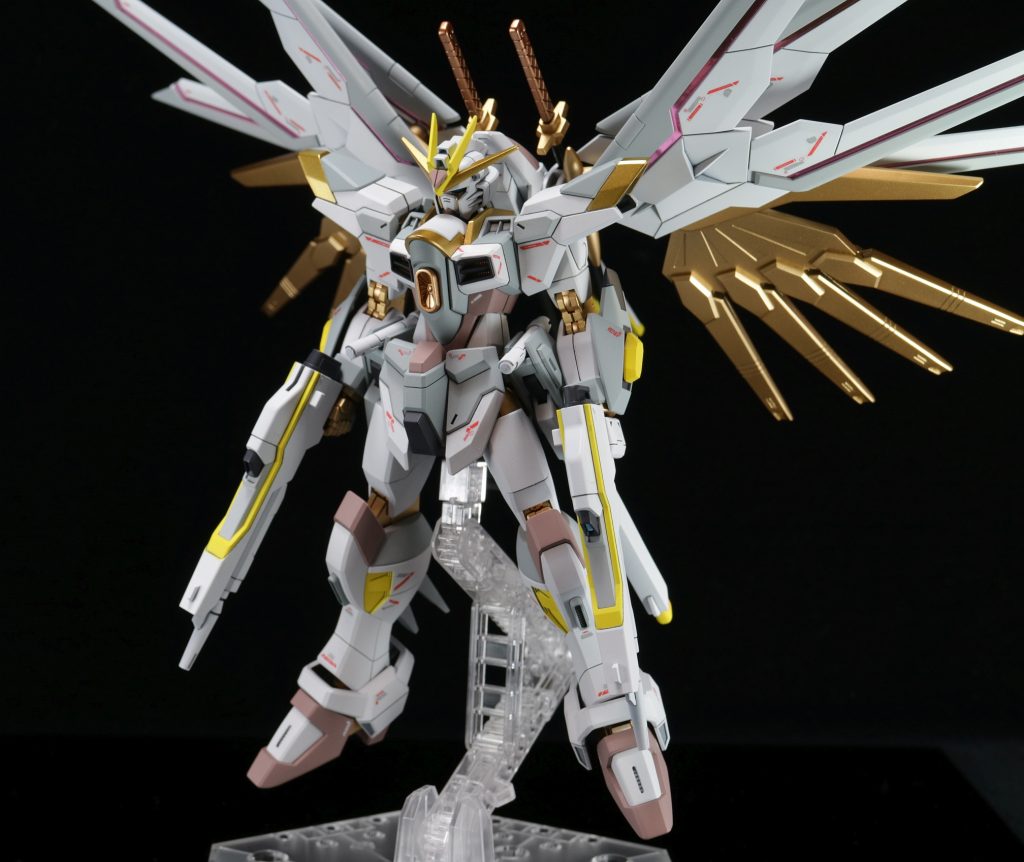 HG パーフェクトマイティーストライクフリーダムガンダム ギガンティックアームユニット装備 スノーホワイトカラー–7枚目/制作者：ちりぼう