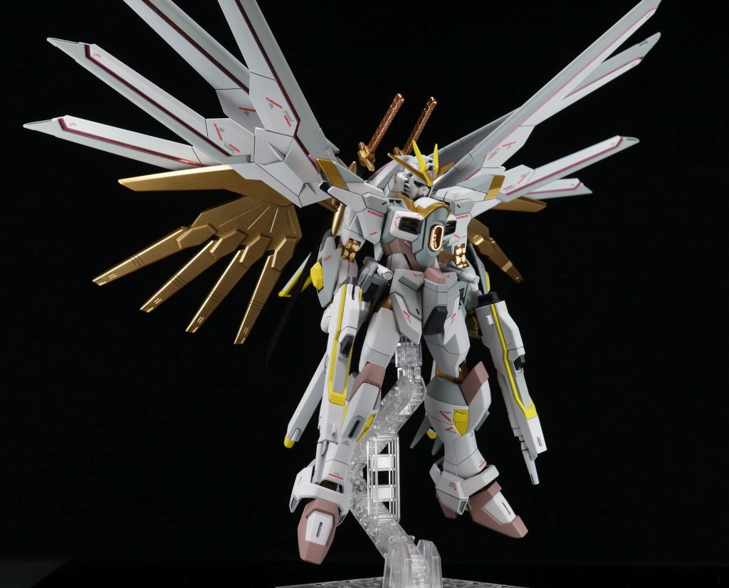 HG パーフェクトマイティーストライクフリーダムガンダム ギガンティックアームユニット装備 スノーホワイトカラー–8枚目/制作者：ちりぼう