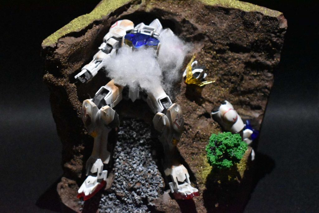 バルバトス自身の汚し、埋めたときのフィット管