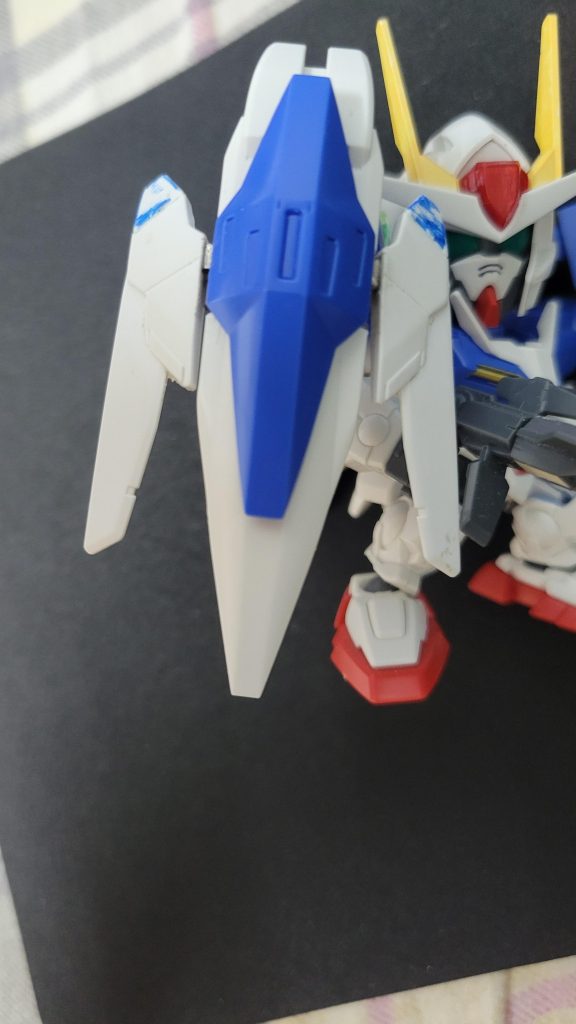 当初は関節部分の加工を考えて完成させたのですが、固定風翼の内部を調整する必要があることに気づきました。