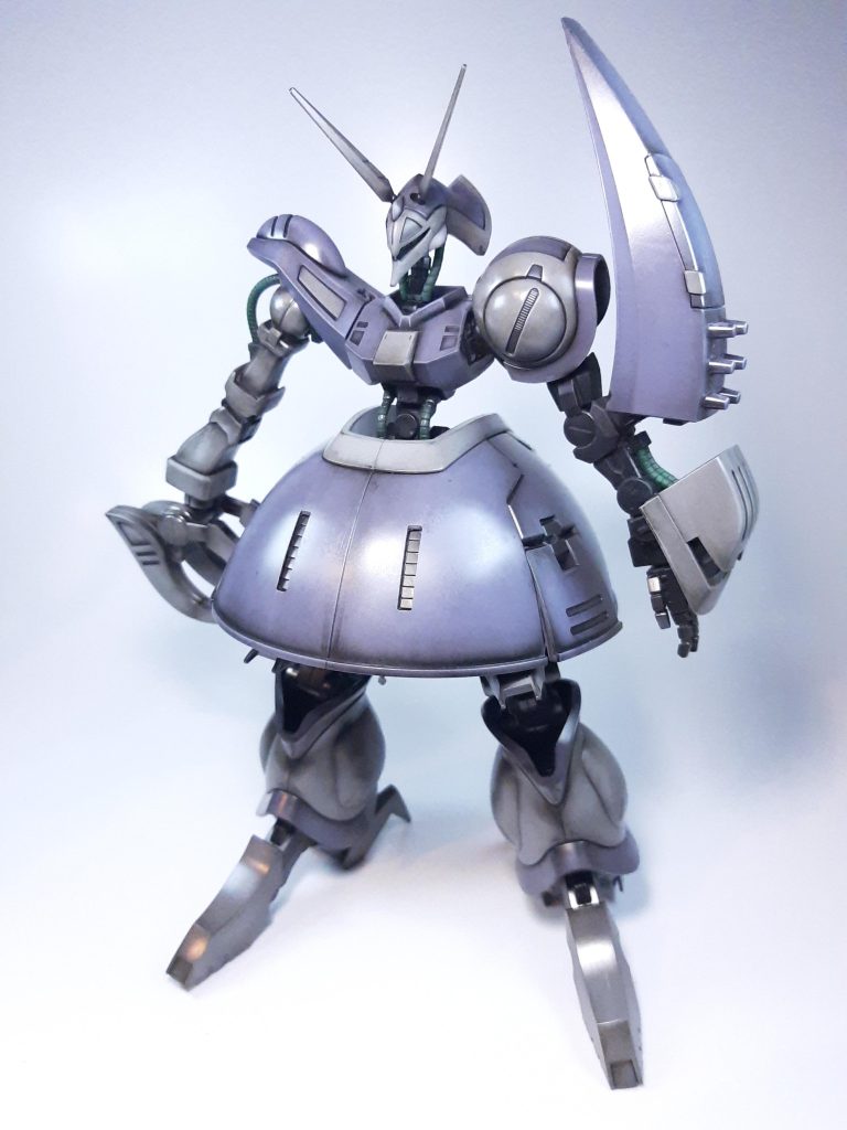 リアルタッチマーカーでウェザリングした状態。