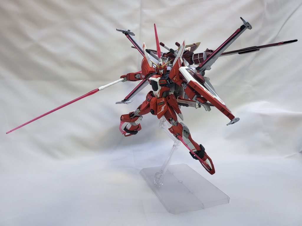 エンゲージ!!トゥルーインフィニットジャスティスガンダム!全て黒サフからの赤はスターブライトシルバーのクリアルージュ