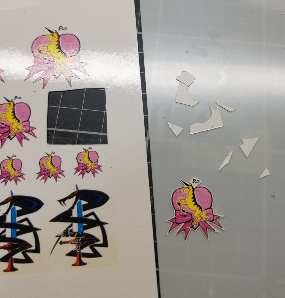 こちらが自作デカールです🎵前回の反省点を踏まえ、なるべく余白をカットしました👍