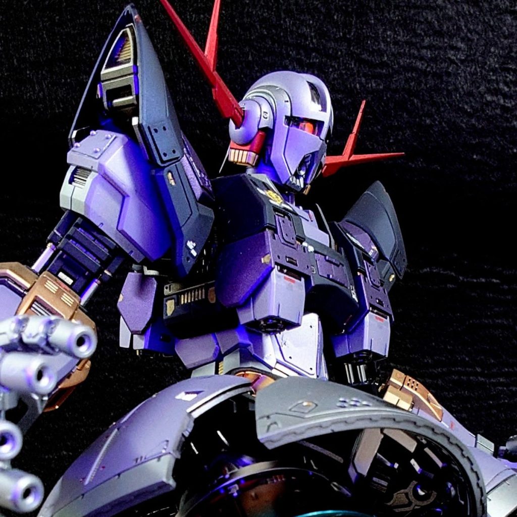 HG 1/144 ジオング改 パーフェクトジオング全塗装完成品 下半身は旧MGリックドム流用 ガンダム