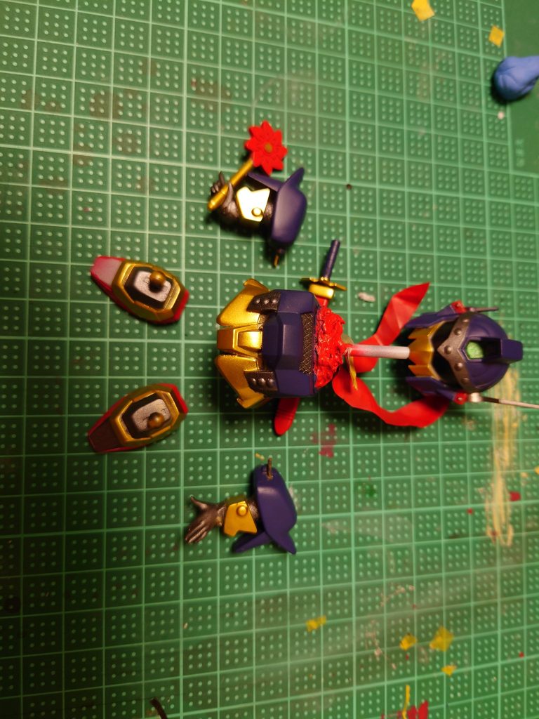 金部分のみ艶有りにするか悩んで結局全体艶消しに。