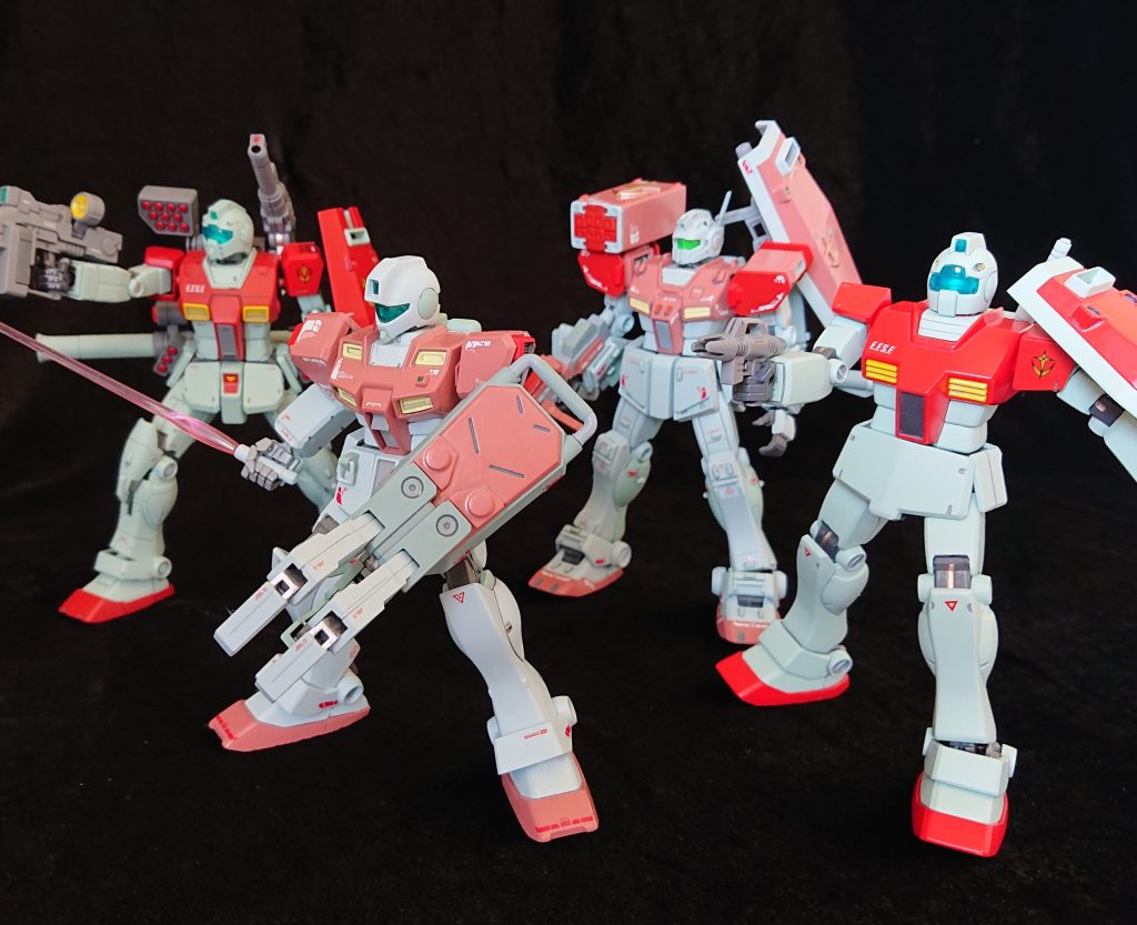 昔に作ったジム改とジムコマンド。小隊ですごくいい感じだね😤 最後まで、閲覧をありがとうございます。この間、初めてコロナに罹患しました。久しぶりの高熱と痛さで死ぬかと思いました😣お暑い日が続きます、モデラーの皆さんもお体に気を付けてお過ごし下さい😊