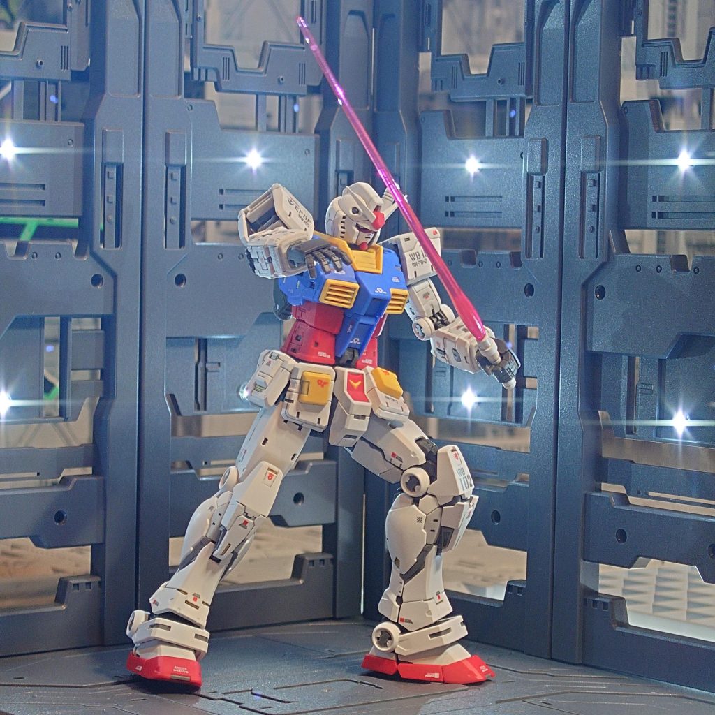 ビームサーベルでポージング