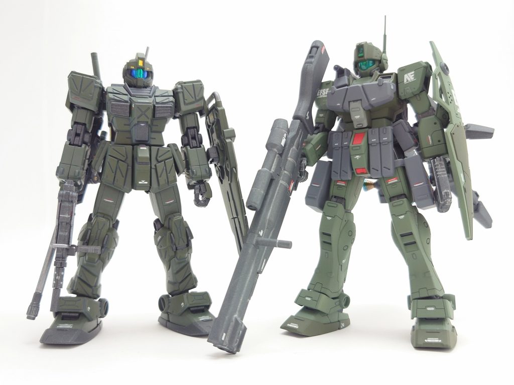 せっかくなのでジムストライカーと並べて📷今回はやっとK9を入手&作成出来て満足でした✨ガンダムや専用機も好きだけどやっぱジム系はいいですねー🎵