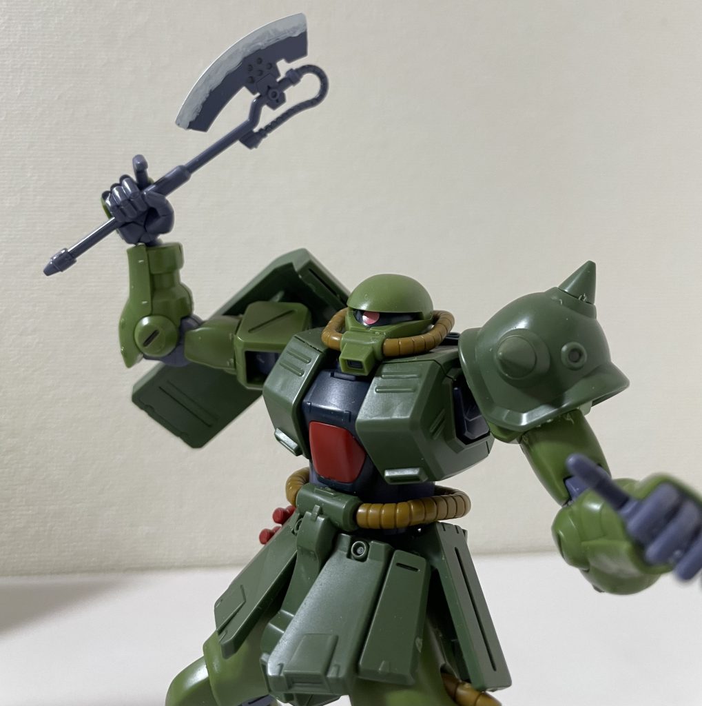 ヒートホークを振りかぶって。