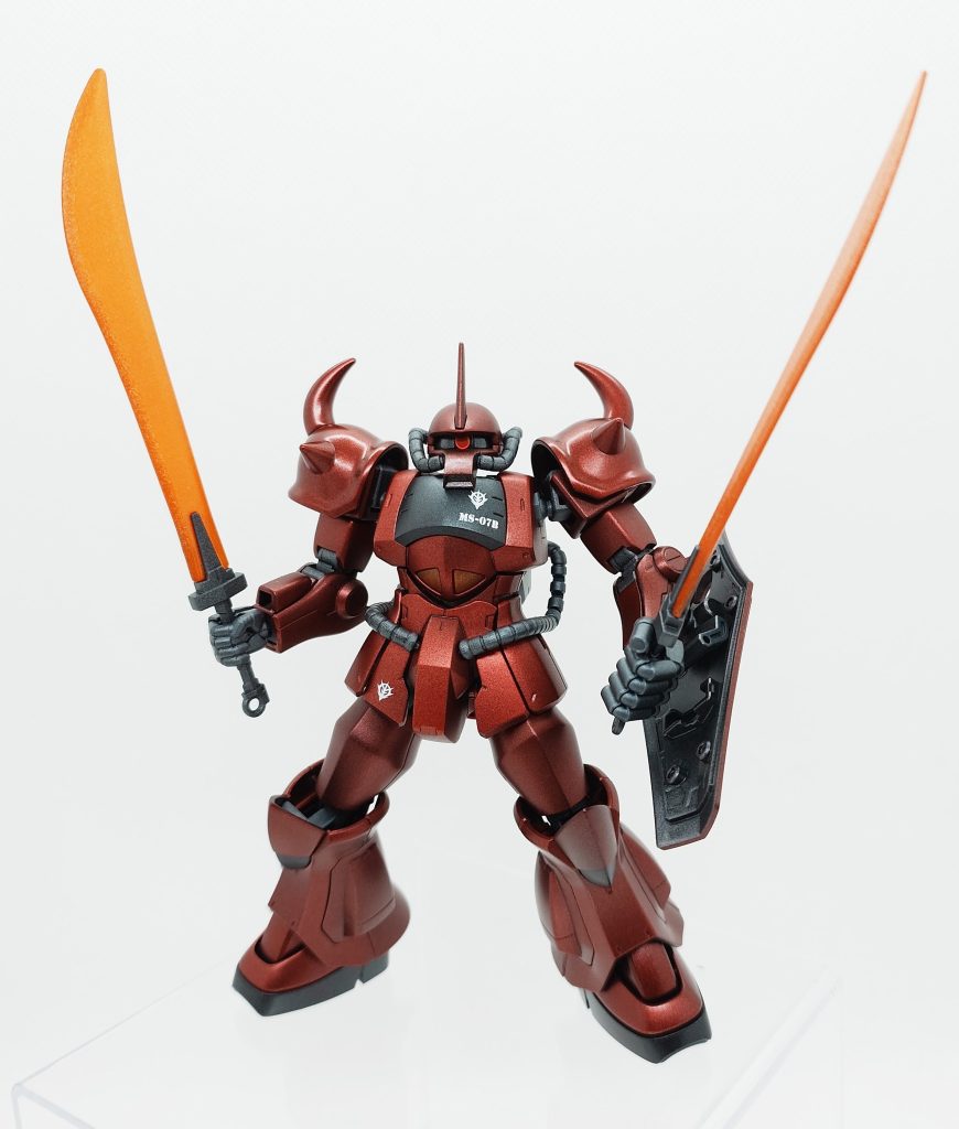 設定にはありませんが、部品の構成上二刀流ができたのでさせてみました(zaku-kao6)