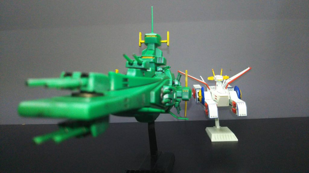 1/2400のホワイトベースと「あのヒヨッコ共がどれだけ強くなったのか見せてもらおうか…」