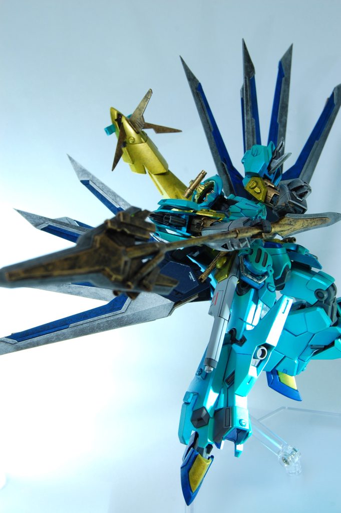 　体をそらせてサンライズパースをアレンジ。