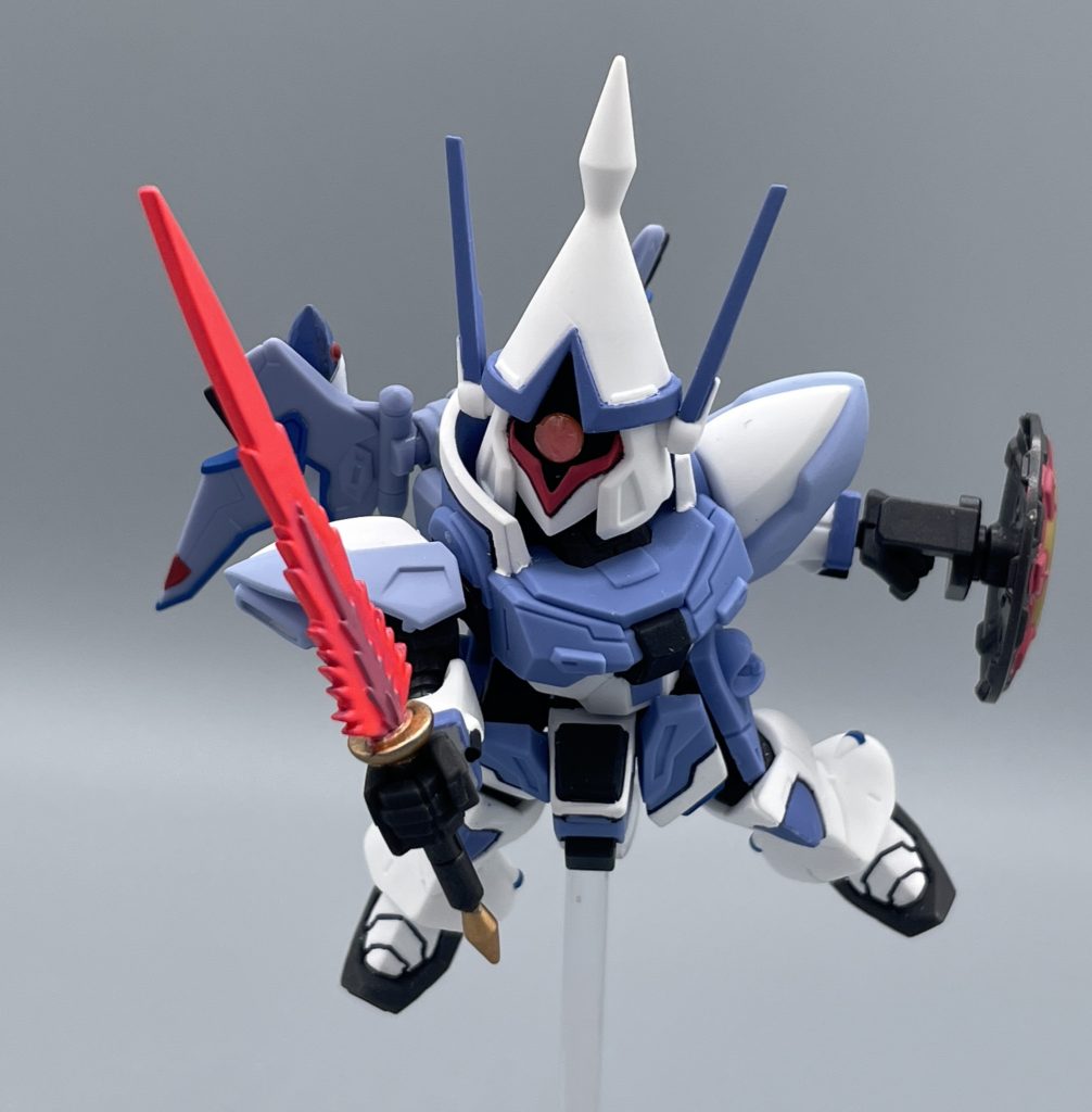 MA-GFD230  フェロセカーレ ビームサーベル ギャン・シュトロームの左腰に装備された、騎士風ビームサーベル。ビームの造形がジャキジャキしていて、とてもカッチョイイです。