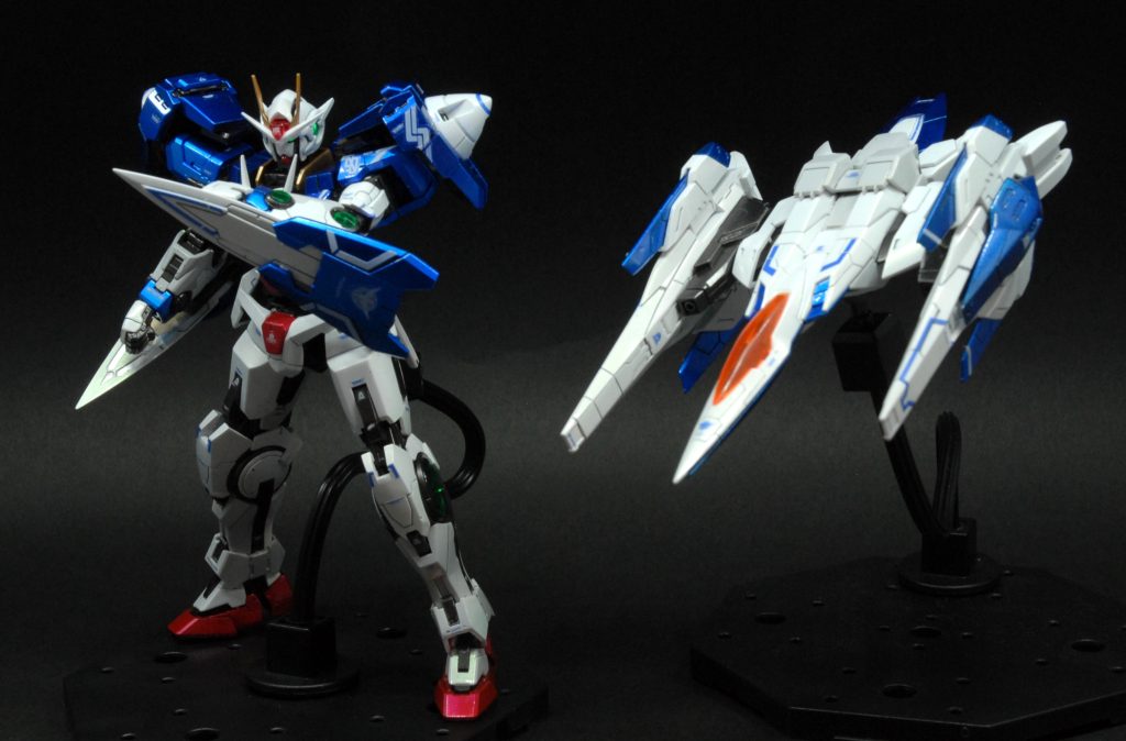 オーライザーと。ダブルオーガンダムだけでも映えますね。