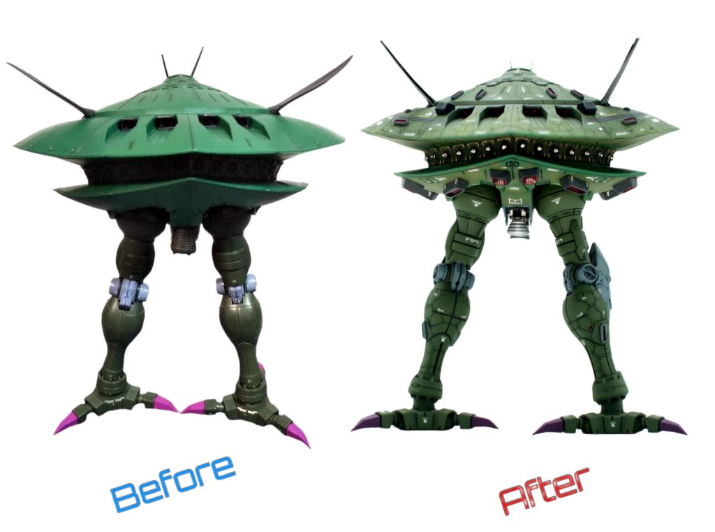 背面の比較写真