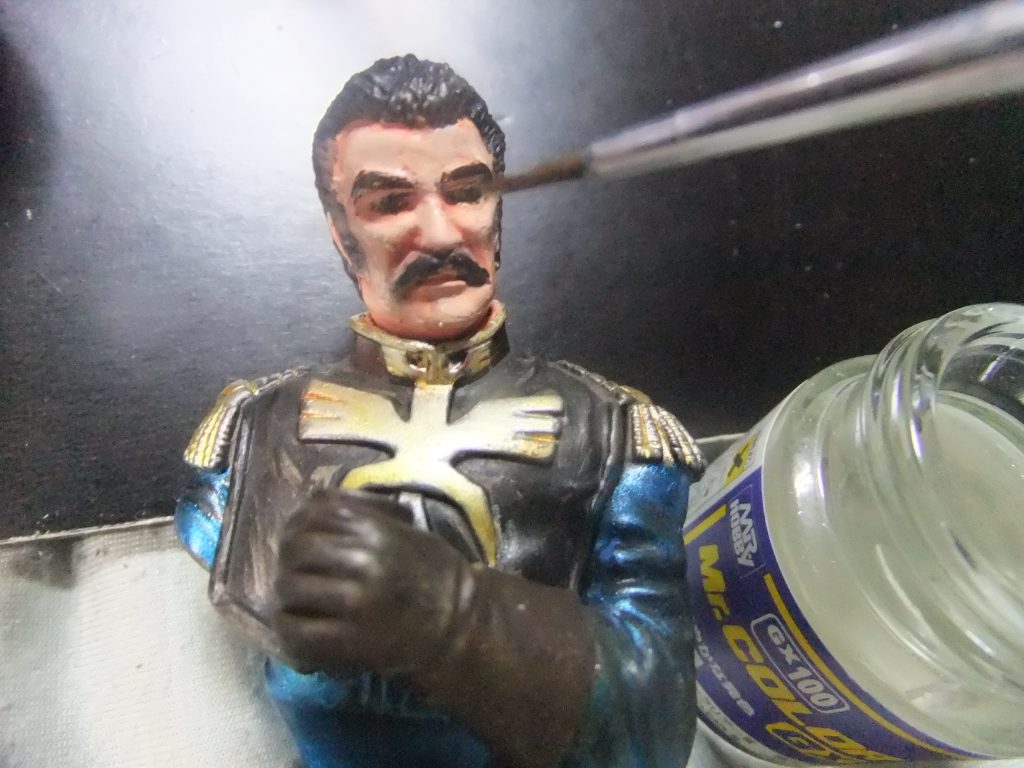 つぶらなひとみはクレオスのラッカー系スーパークリアーⅢ光沢でコーティング💦