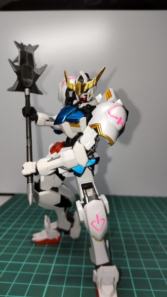 ハイ出ました、鈍器。下手な刃物より怖いと思います。　バルバトスといえばコレのイメージ、柄尻を尖らせています。