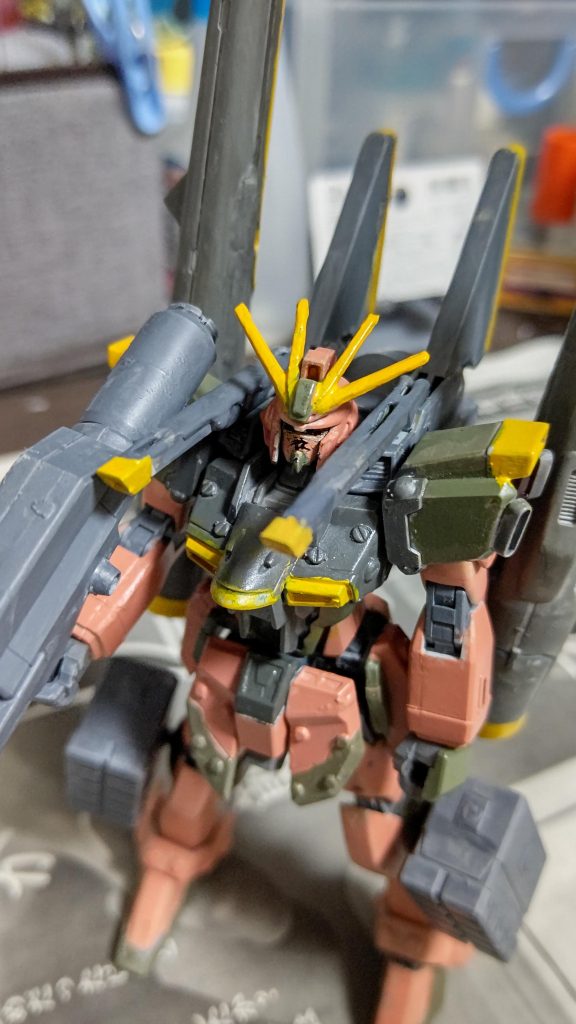 モチーフはロシアとウクライナとの紛争をイメージして、首都奪還作戦&基地防衛戦用のブラストインパルスガンダムにしてしまいました😃