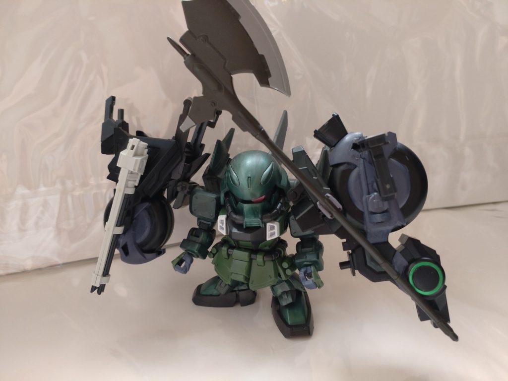 合体時Vurmを分離、本機に合体させる事でイナーシャルザクウォーリア「Vurm」となる両肩に装備される事によりバッテリーの追加出力の向上、更にはVurm自体を武器として使用出来る