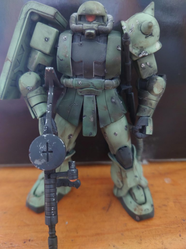 ローソクで炙って、いつものウェザリングカラー。