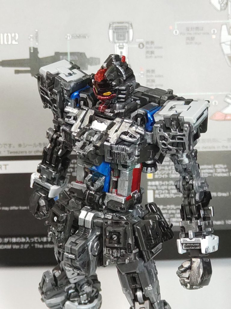 近くで撮った絵装甲を外す事なんて無いのに、何故か気合を入れて塗ってしまった…だが後悔はない❗️