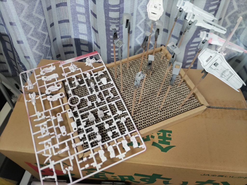 今回手抜きポイント。ランナーごとサフ吹いちゃいました