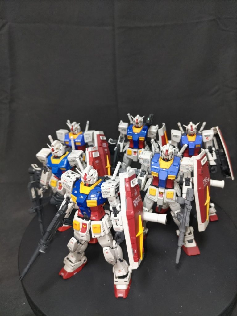 HG、RG、EGそれぞれ揃い踏み